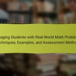Engaging Students with Real-World Math Problems: Techniques, Examples, and Assessment Methods