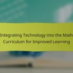 Integrating Technology into the Math Curriculum for Improved Learning