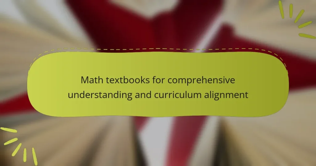 Math textbooks for comprehensive understanding and curriculum alignment