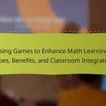 Using Games to Enhance Math Learning: Types, Benefits, and Classroom Integration
