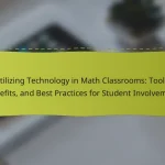 Utilizing Technology in Math Classrooms: Tools, Benefits, and Best Practices for Student Involvement
